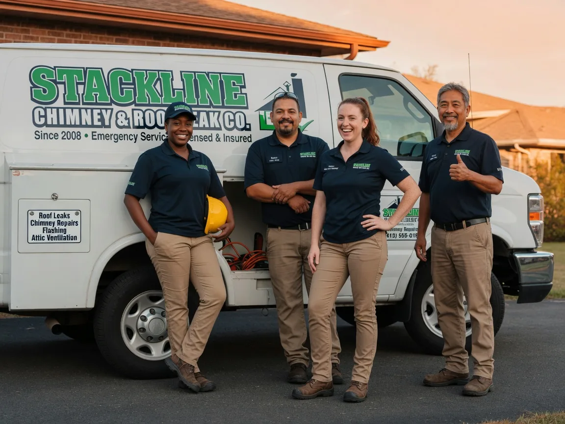 Chimney flashing repair company in Cortland, OH